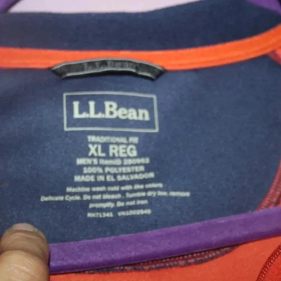 L.L. Bean Men's Traditional Fit XL Reg Fleece Pull-Over with Chest Pocket - Picture 9 of 13